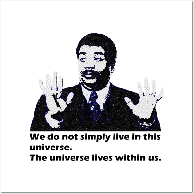 Space Neil Tyson funny design Wall Art by Awe Cosmos Store